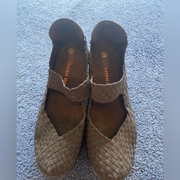 bernie mev. Shoes - Black Woven Mary Jane Flats